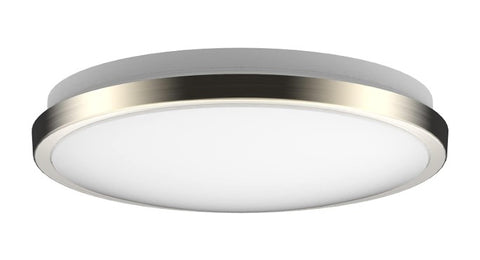 10" Dimmable Flushmount Light, Brushed Nickel