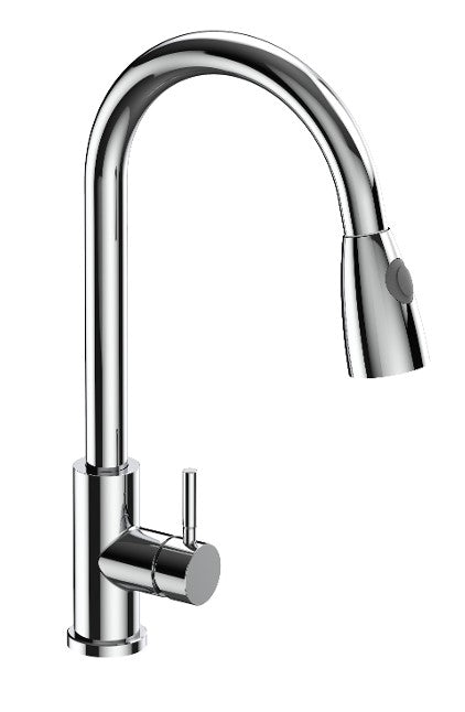 Kitchen Faucet , Pull-Down Sprayer  Polished Chrome