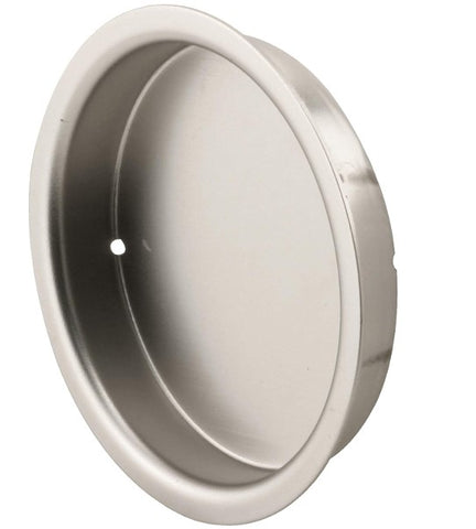 Easy Snap-in Bi-pass Circular Closet Door Pulls, Satin Nickel