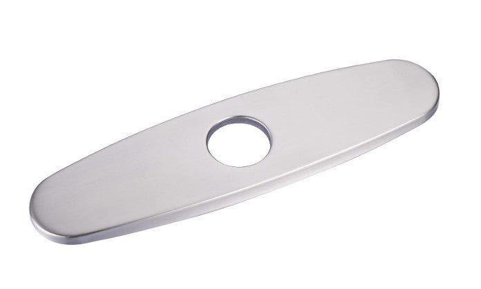 10" Deck Plate, Brushed Nickel